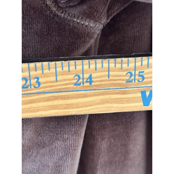 Vtg Y2k Jane Ashley Women's Two Piece Velour Sweat Track Suit Brown Pink 1x - Picture 3 of 14